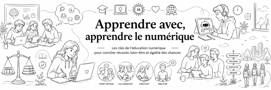Apprendre avec,  apprendre le numérique