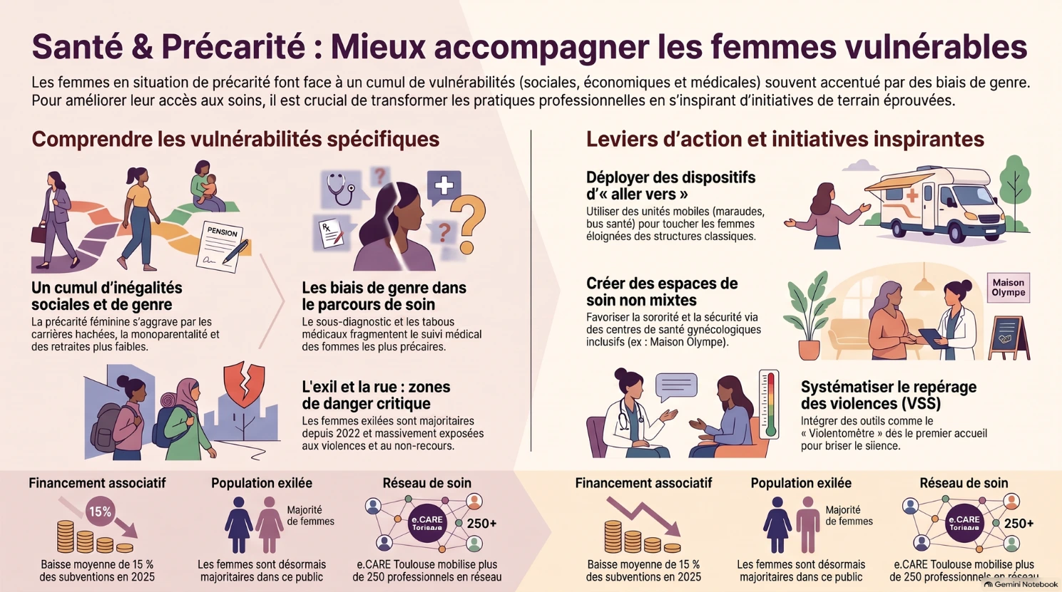 santé et pracrité : Mieux accompagner les femmes vulnérables
