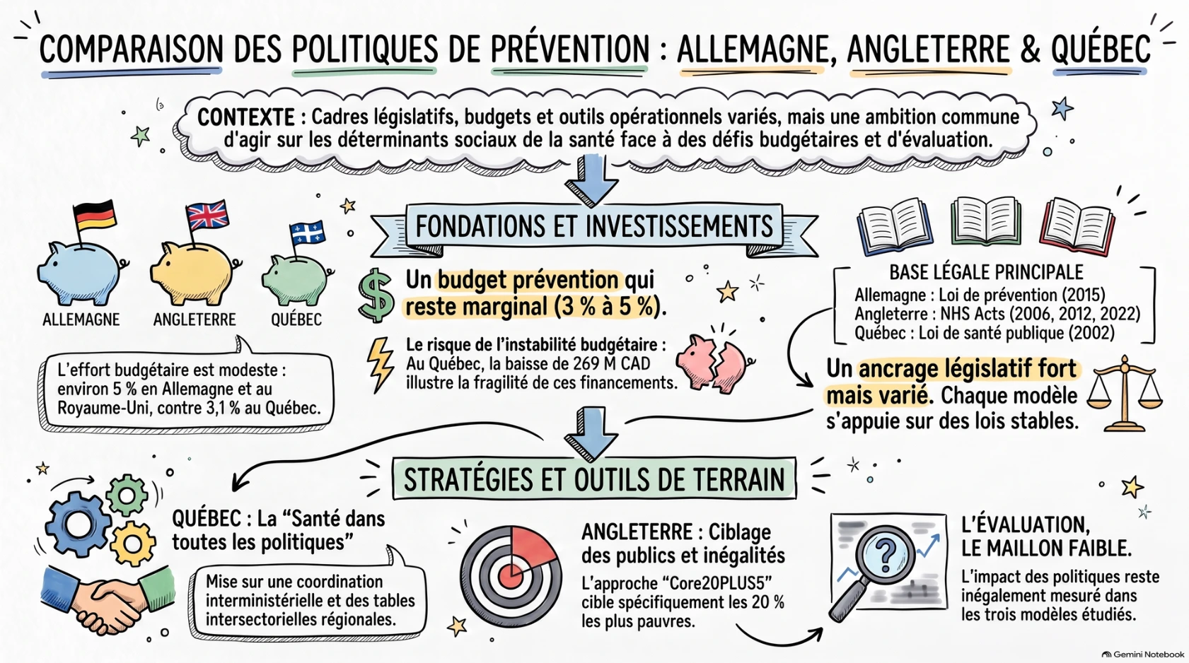 Comparaison des politiques de prévention : allemange, Angleterre, Québec Comparaison des politiques de prévention : allemange, Angleterre, Québec