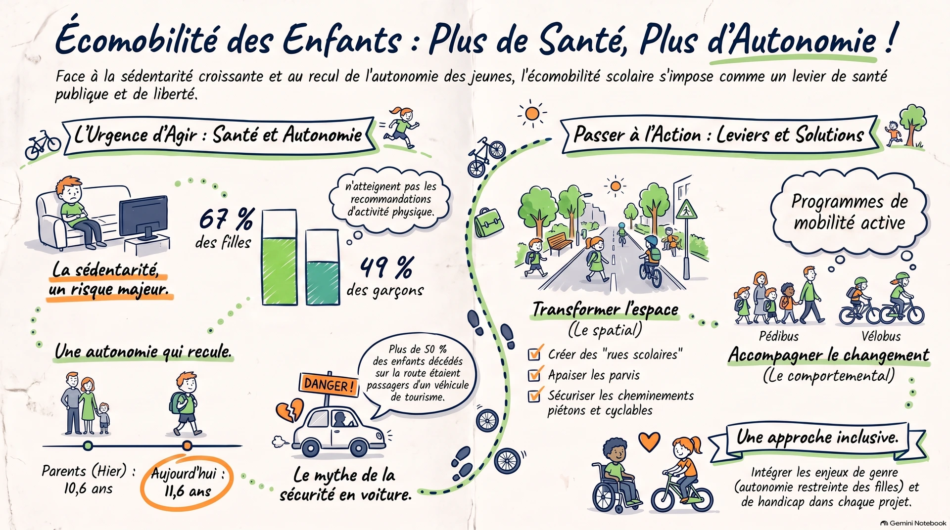 Ecomobilité des enfants : plus de santé, plus d'autonomie