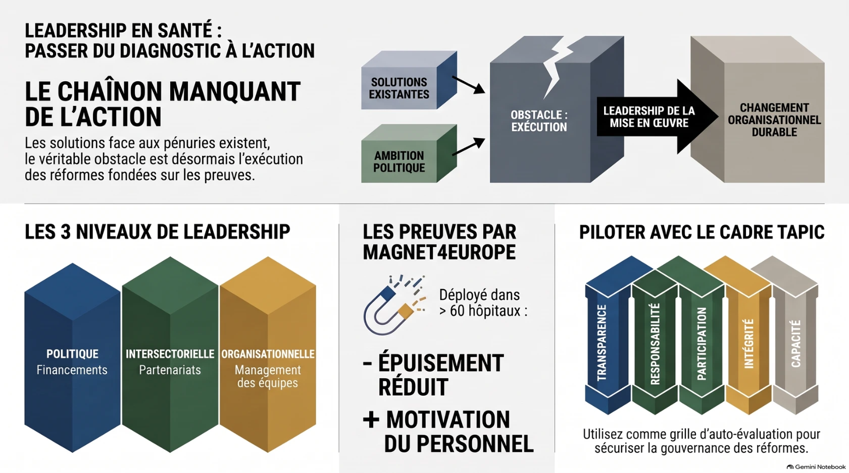Leadership en santé : passé du diagnostic à l'action Leadership en santé : passé du diagnostic à l'action