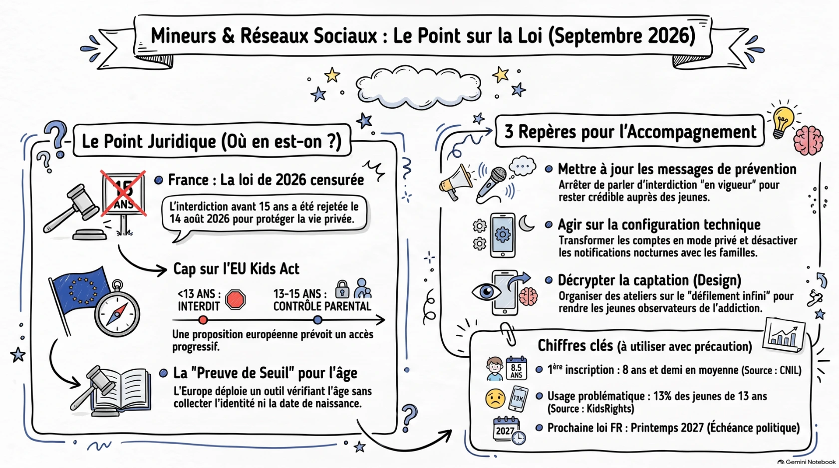 Mineurs et réseaux sociaux : le point sur la loi Mineurs et réseaux sociaux : le point sur la loi