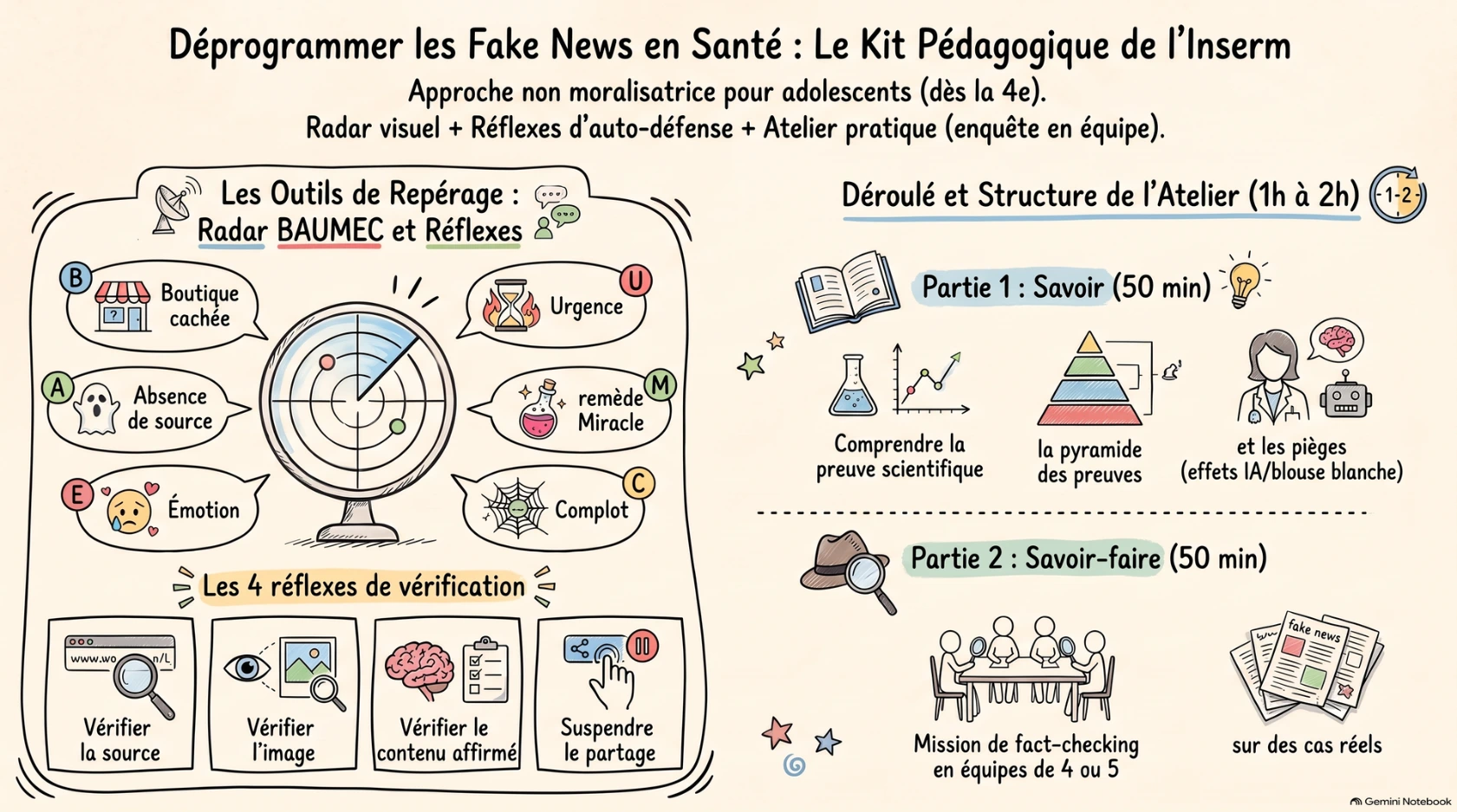 Déprogrammer les Fake News en santé : le kit pédagogique de l'INSERM Déprogrammer les Fake News en santé : le kit pédagogique de l'INSERM