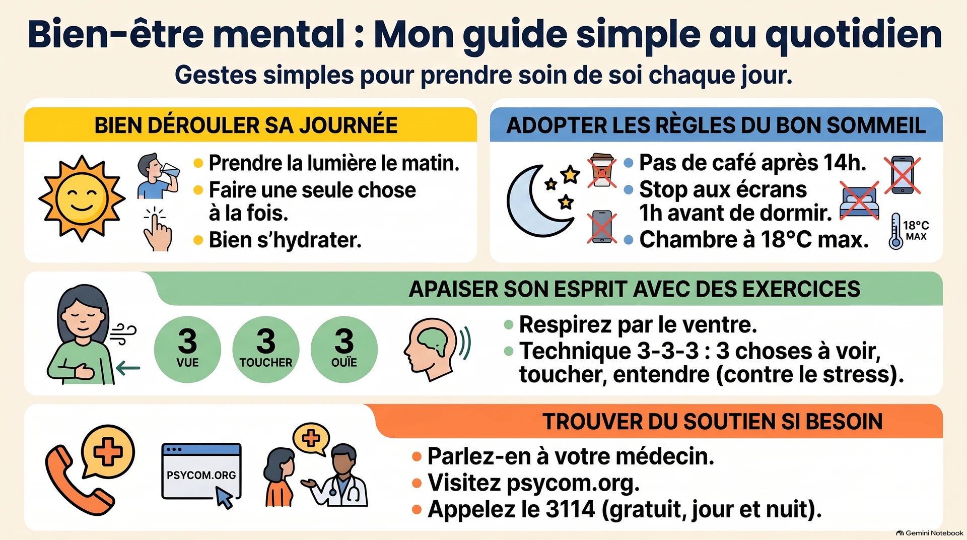 Bien-être mental : mon guide simple au quotidien Bien-être mental : mon guide simple au quotidien